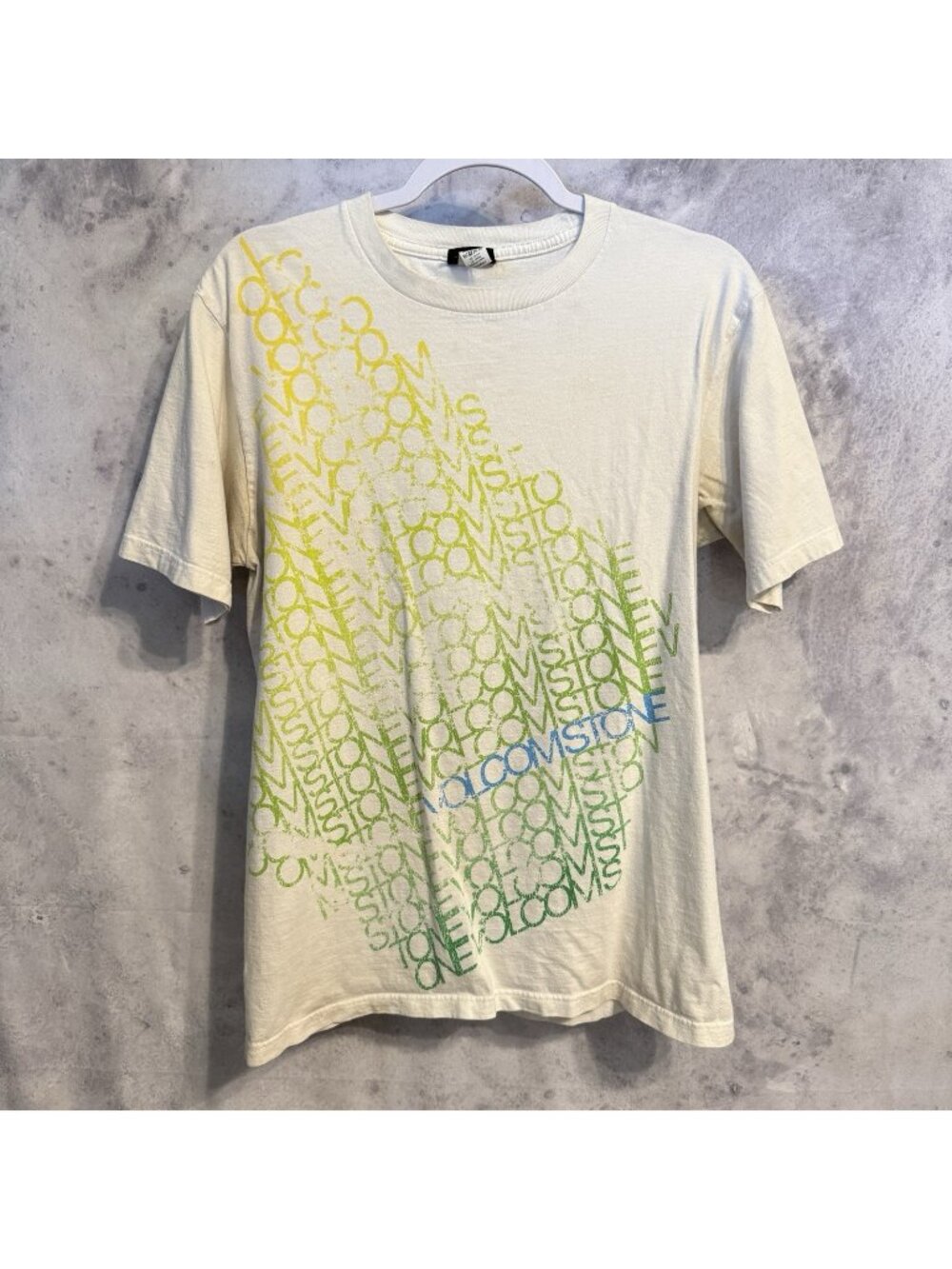 Vintage Y2K Volcom T Shirt Mens Medium M White Short Sleeve Graphic Tee